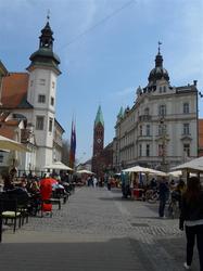 Maribor,  Stadtburg uns Franziskanerkirche